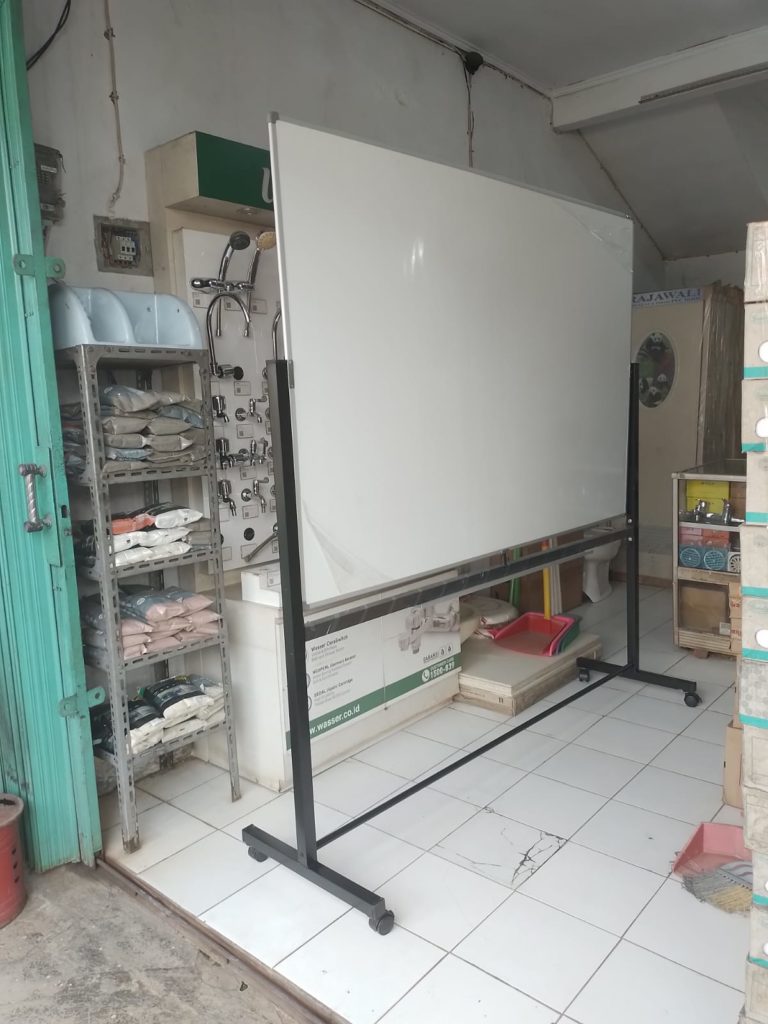 Papan Tulis Witeboard standing 120x180 Magnetic